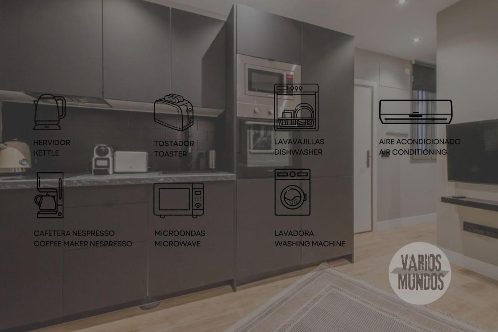 Urban And Central Apt 5Pax En Calle Silva-Gran Via E2 مدريد المظهر الخارجي الصورة